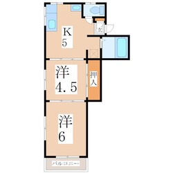 谷山駅 徒歩6分 3階の物件間取画像